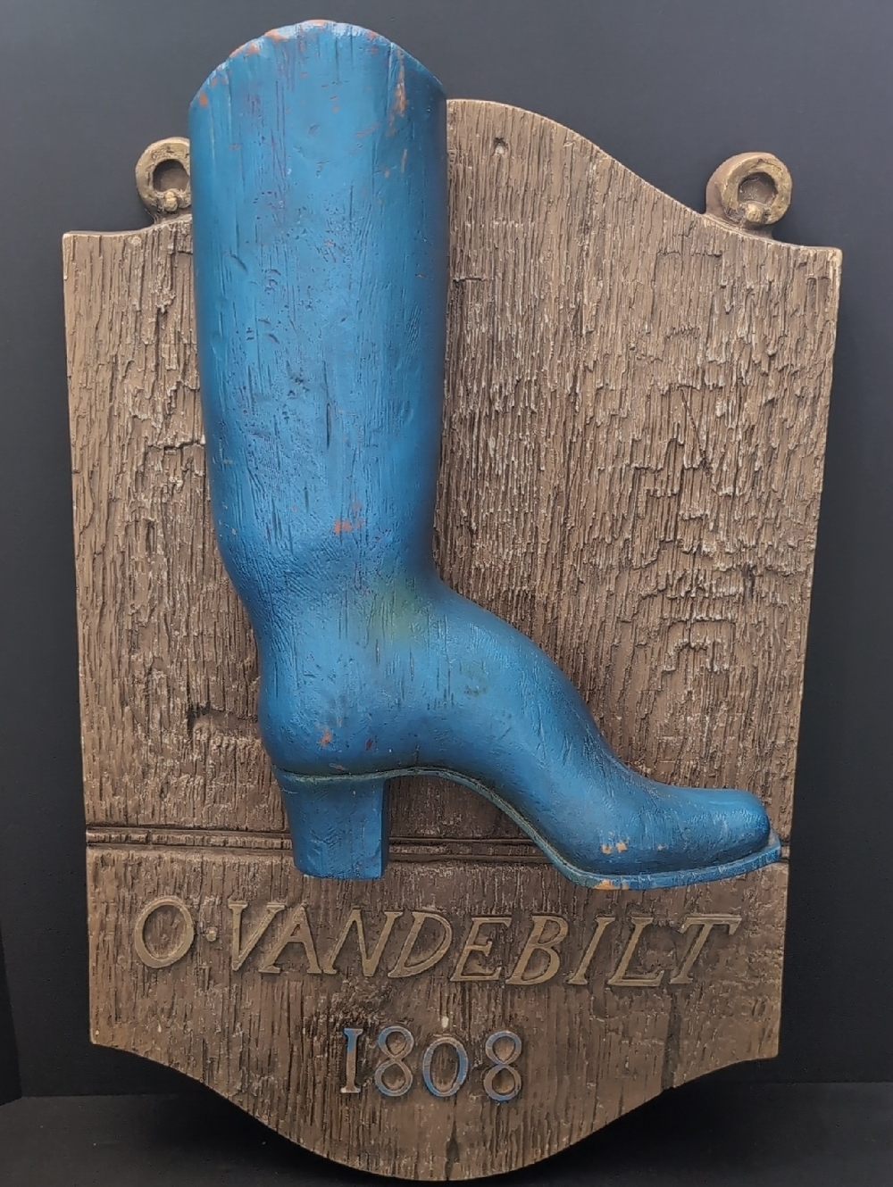 VGT,1808 O-Vanderbuilt ,Burwood Products USA Boot Sign.